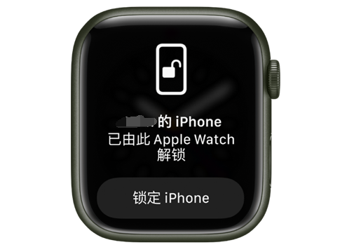 美姑苹果手机维修分享用 AppleWatch 解锁配备面容 ID 的 iPhone方法 