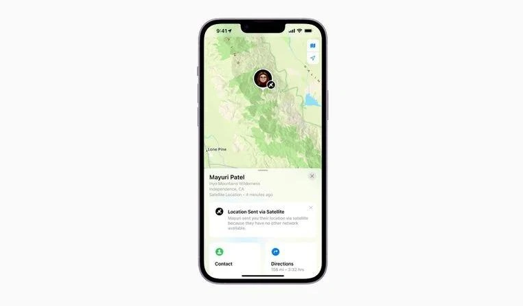 美姑苹果14维修分享iPhone14系列中 FindMy功能通过卫星分享位置方法教程 